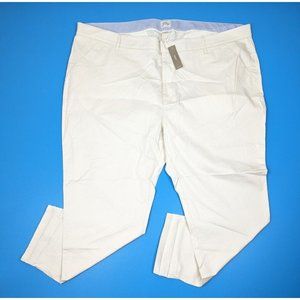 J Crew Pants Womens 37 Plus Size Slim Boyfriend Chino Khaki Stretch Beige